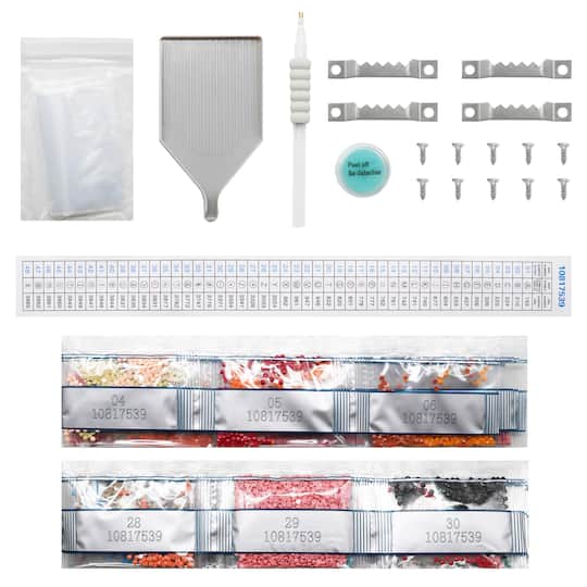 6" x 6" Ducks 4-Piece Stretched Canvas Diamond Art Kit by Make Market®